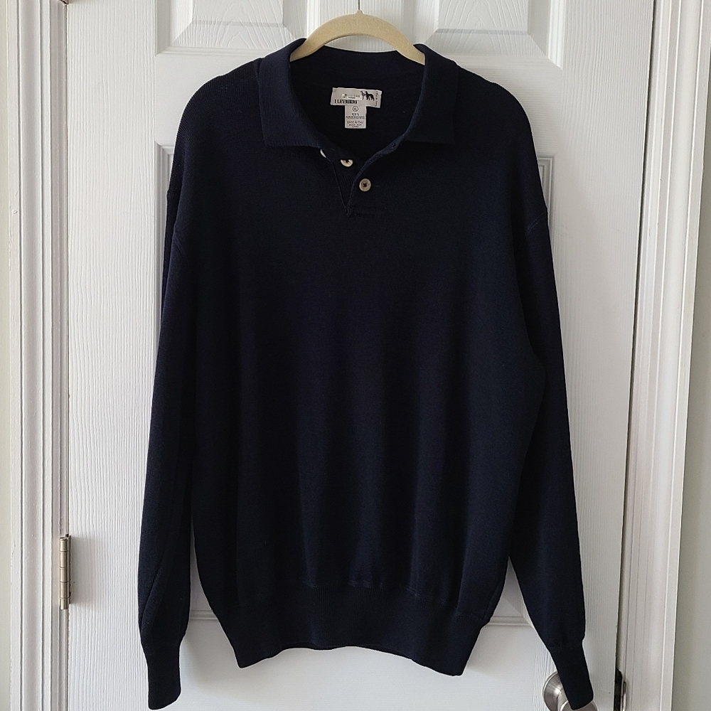 I Levrieri Merino Wool Polo Sweater